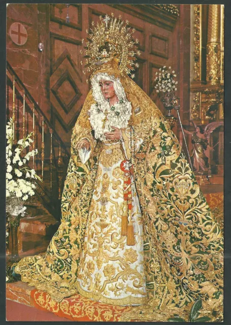 Postal de la Virgen de la Macarena andachtsbild santino holy card santini