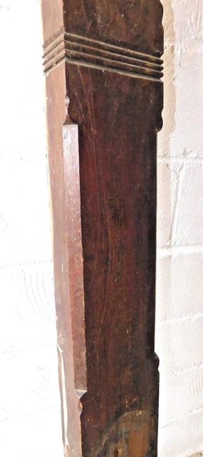 Antique Victorian Style Half Newel Post - C. 1880 Walnut Architectural Salvage 4