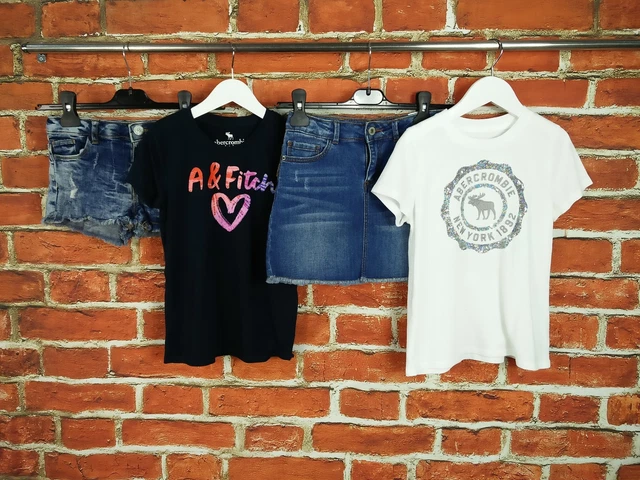 Girl Bundle Age 7-8 Years R Island Zara Abercrombie Shorts Tees Denim Kids 128Cm