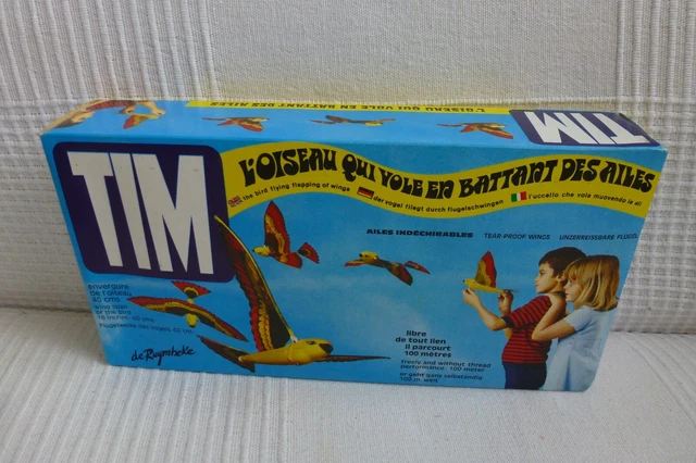 Oiseau Mécanique Vintage TIM BIRD - Jouet à Remontage - Plastique - Occasion