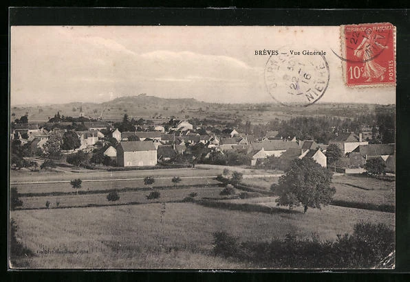 CPA Brèves, Vue Generale 1916