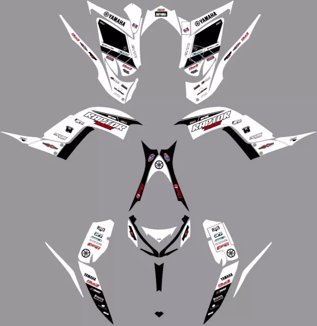Fits Yamaha Raptor 700R Graphics Kit 2013 TO 2023 decal KIT stickers
