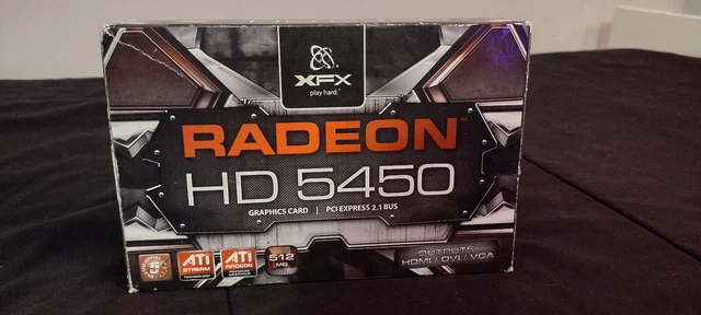 Xfx Ati Radeon Hd 5450 512Mb Ddr3 Hdmi Dvi Vga Pci-E 2.1 Original Box