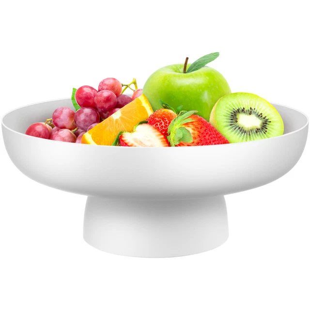 Ciotola frutta bianca Pp piatto per servire cibo cesto frutta in plastica