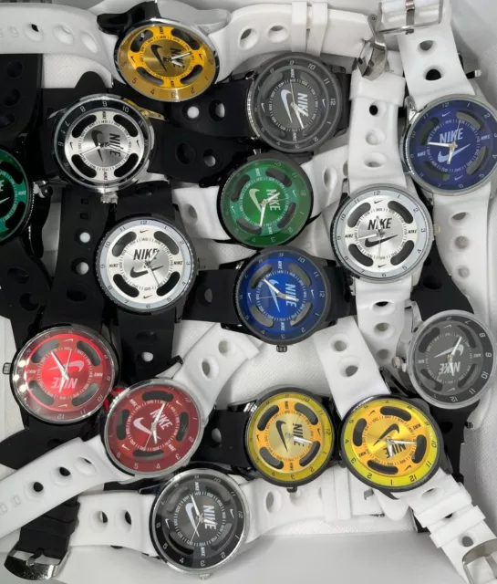 Nike analog watch silicone band deals