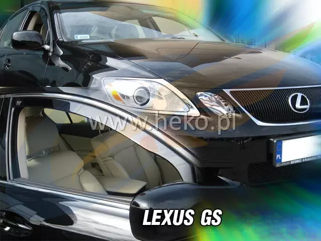 Windabweiser für LEXUS GS 4-türer 2007-2012 2-tlg HEKO dunkel Regenabweiser