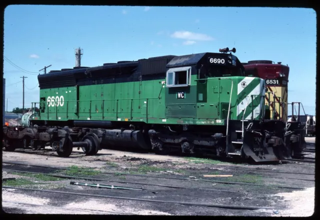 Original Rail Slide - WC Wisconsin Central 6690 N Fond du Lac WI 6-7-1992