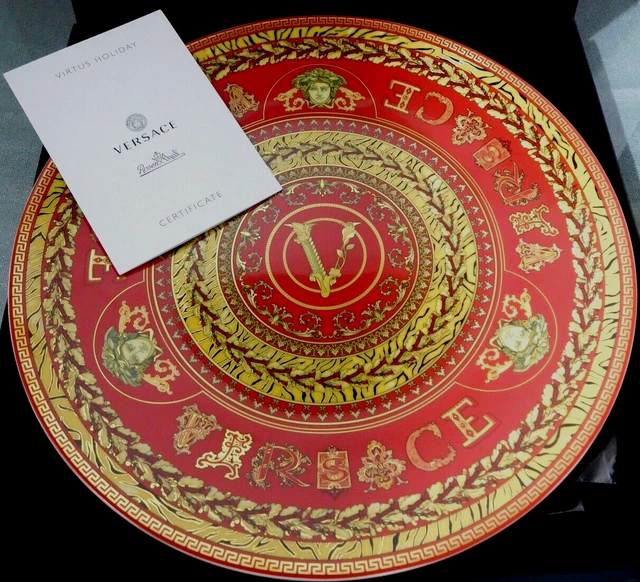 Rosenthal Versace VIRTUS HOLIDAY 2021 Weihnachtsteller 33 cm Neu  Ovp Zertifikat