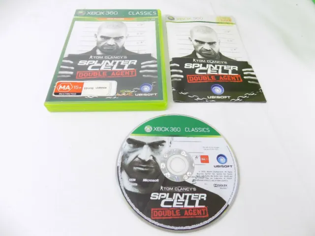 Mint Disc Xbox 360 Tom Clancy's Splinter Cell: Double Agent Inc Manual Free P...