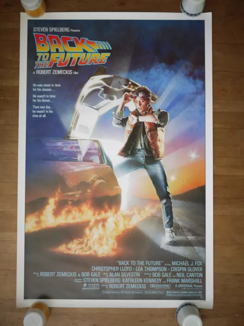 Original 1985 BACK TO THE FUTURE  1-SHEET ROLLED 27 x 41" Poster MICHAEL J. FOX