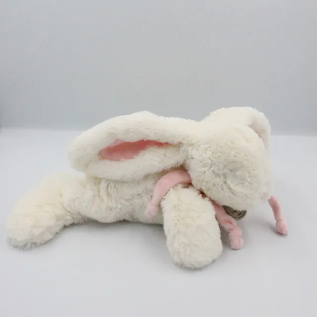 Doudou et compagnie lapin blanc rose tout doux Bonbon 32 cm - 24296