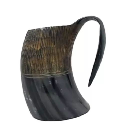 Viking Tankard Drinking Horn Mug Medieval Vintage Natural Mug