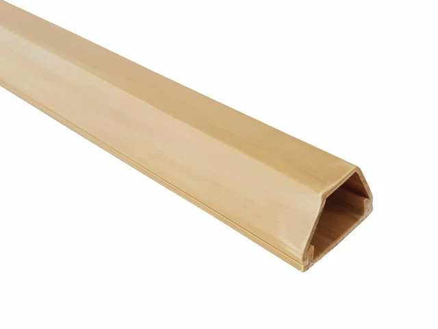 1m Canale Cavi Marrone Chiaro Mix 19x16mm Autoadesivo, Connettore Disponibile