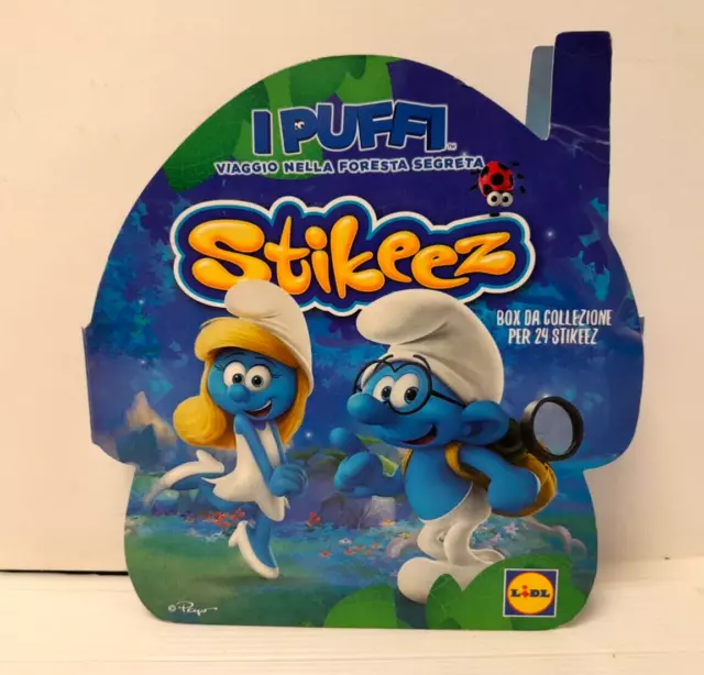 Lidl I Puffi The Smurfs Les Schtroumpf 2017 Serie Completa Box + 24 Stikeez