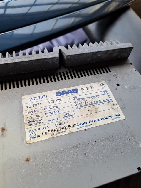 Saab 9-3 03 Amplificatore radio avvio 12757371