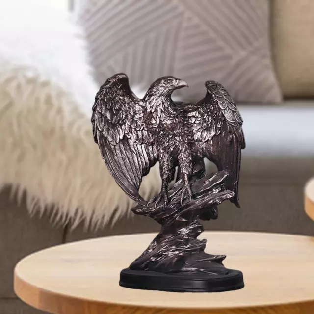 Bald Eagle Statue Feng Shui Animal Figurine Sculpture Home Art Decor Gift