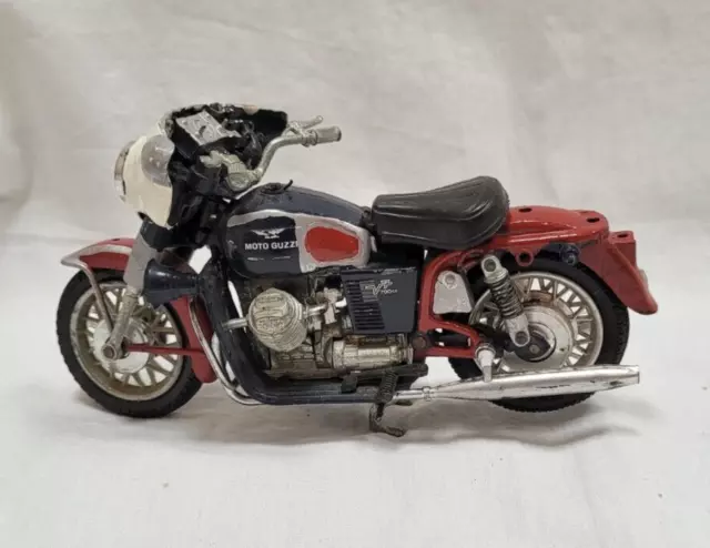 Vintage Polistil Motor Guzzi Carabinari 1:15 Scale Motorcycle MS106