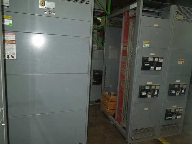 Square D QED Power Style Switchboard 4000A 3ph 480Y/277V MLO w/ 4- 1200A 3p NEF
