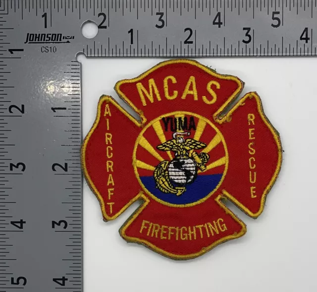 USMC Marines Aircraft Firefighting MCAS Yuma Arizona Color Patch