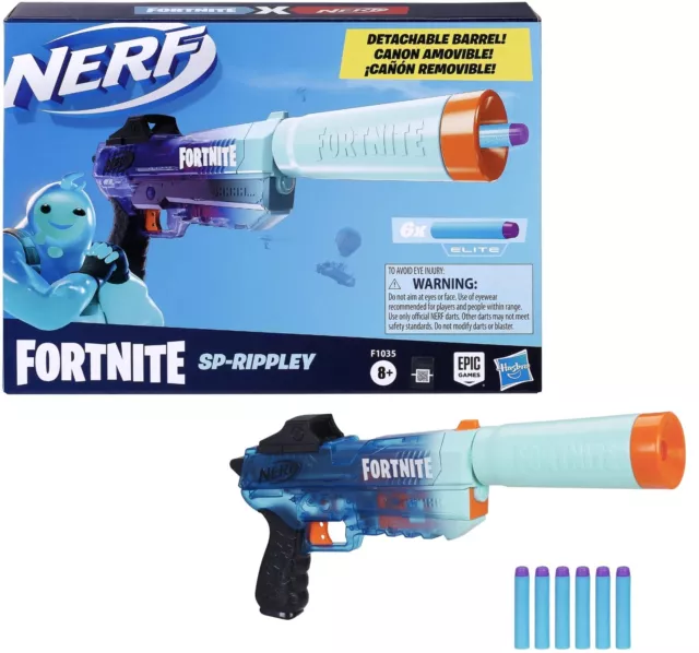 Nerf Fortnite Motorized AR Rippley Blaster Ages 8+ New Toy Game Gun Fire  Fight