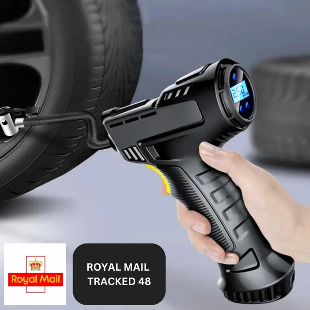 Car Tyre Inflator Portable 12v Air Compressor Pump Corded Digital w LED Light