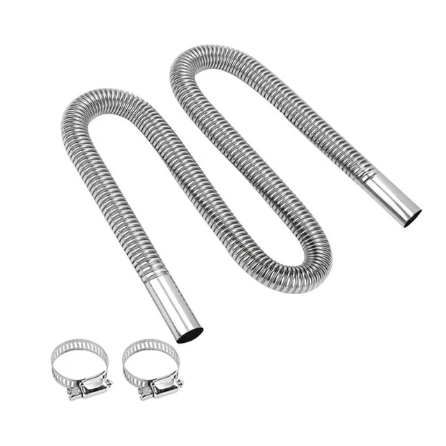 300 cm Auto Auto Air Riscaldamento Stand Tubo di Scarico con 2 Tubi di Scarico F4Q9