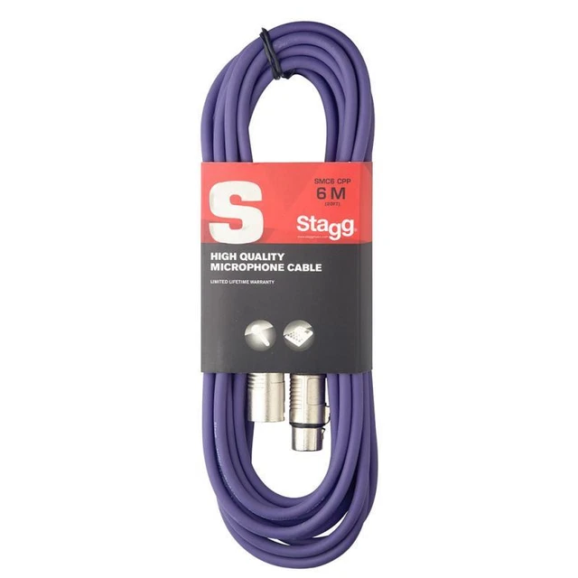 STAGG SMC6C XLRXLR Plug 6m Microphone Balanced Audio Signal Cable