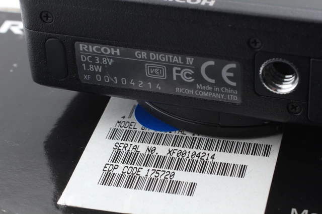 [Near MINT] RICOH GR DIGITAL IV 10.1 MP DIGITAL Camera Black body From JAPAN 11