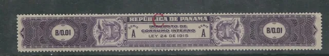 Panama 1915 Umsatz, Impuesto De Consumo Interno Überdruckt 'C' VF Gebraucht L2