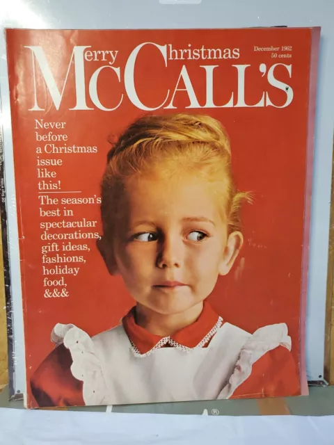 1962 DECEMBER MCCALL'S MAGAZINE - CHRISTMAS ISSUE S9 NrMint Condition Coca-Cola