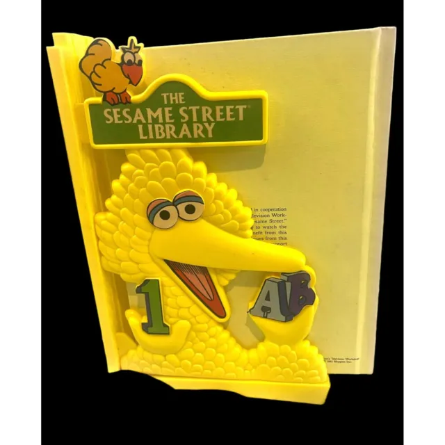 The Sesame Street Treasury Library Books w/ Big Bird Holder Complete Set of 15