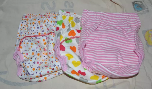 3 x New Potty Training Pants 16 kgToddler Reusable Washable Pull Up 100% Cotton