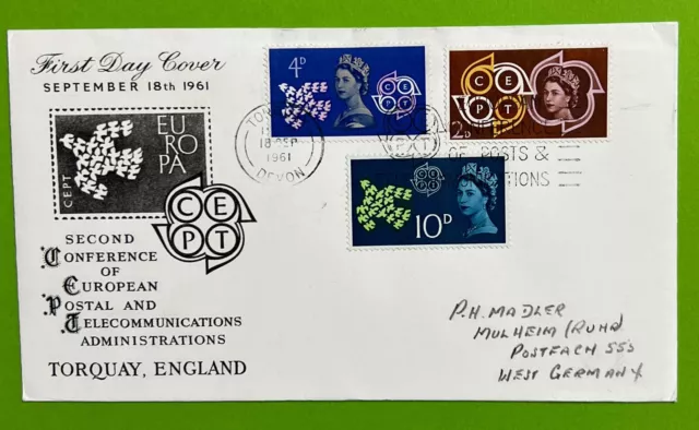 Ersttagsbriefe aus großer Sammlung Europa 1961