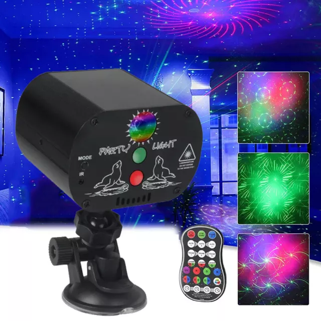 60 Patterns LED Stage Lighting RGB Laser Projector Disco Party Club DJ Lights