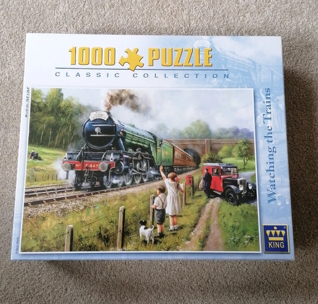 Flying Scotsman Steam Train Puzzle, 1000 Teile – Sammlerpuzzle Für Zugfans