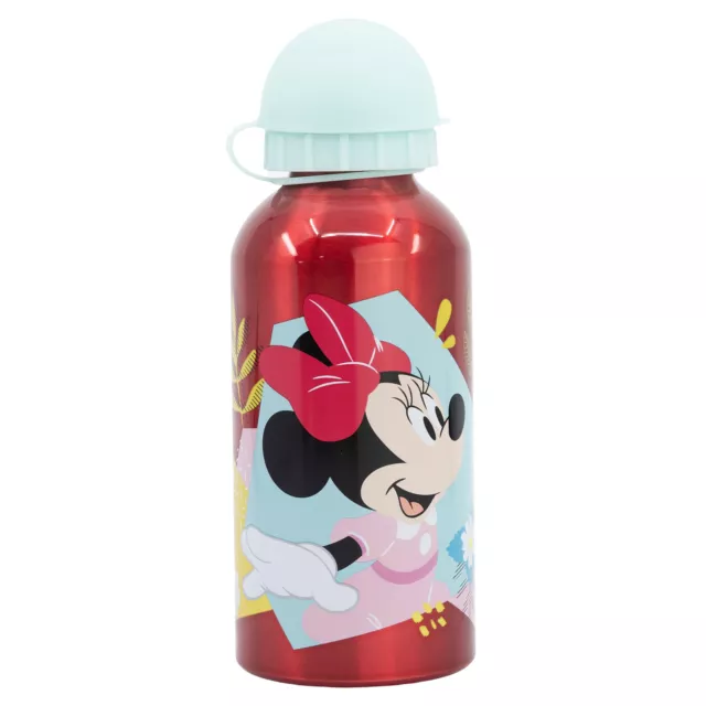 Bottiglia In Alluminio Per Bambini Da 400 Ml Minnie Mouse