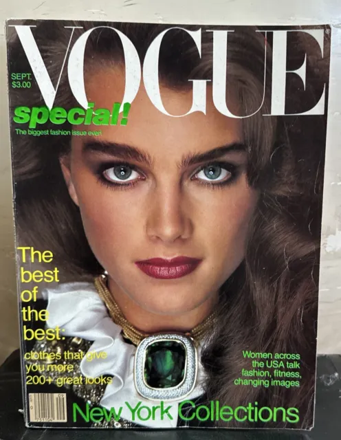 Vogue September 1981 Brooke Shields by Richard Avedon Excellent Condition