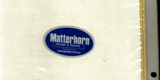 Nice Matterhorn Boots Coal Mining Stickers # 2142