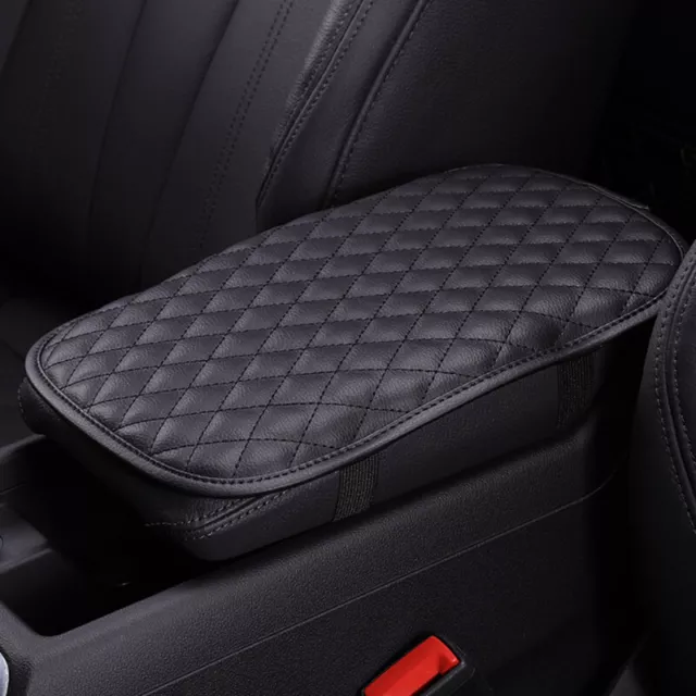 Universal Car Armrest Cushion Cover Center Console Box Pad leather Protecto#km