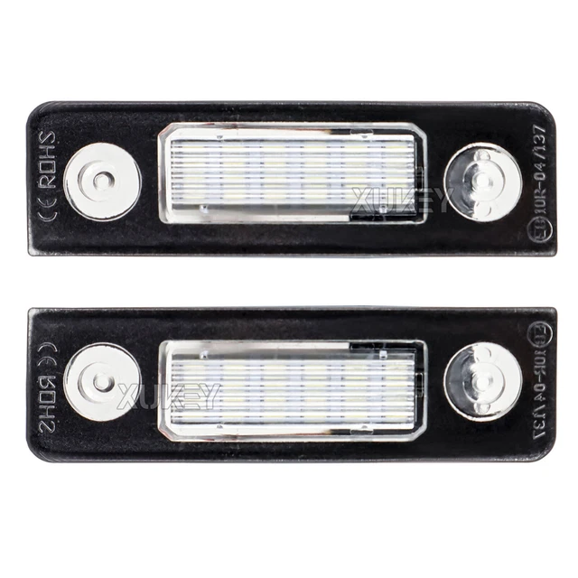2x luci targa 18 LED adatte per ŠKODA Roomster 5J 06-10 Octavia 1Z