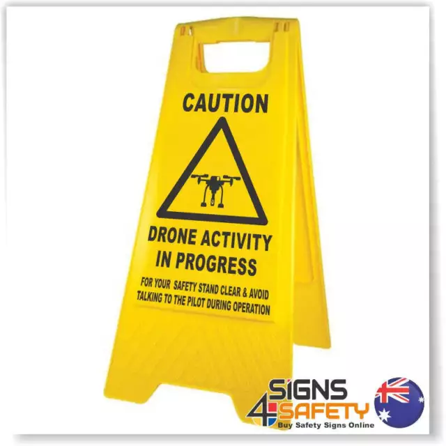 Caution Drone Activity In Progress Sign