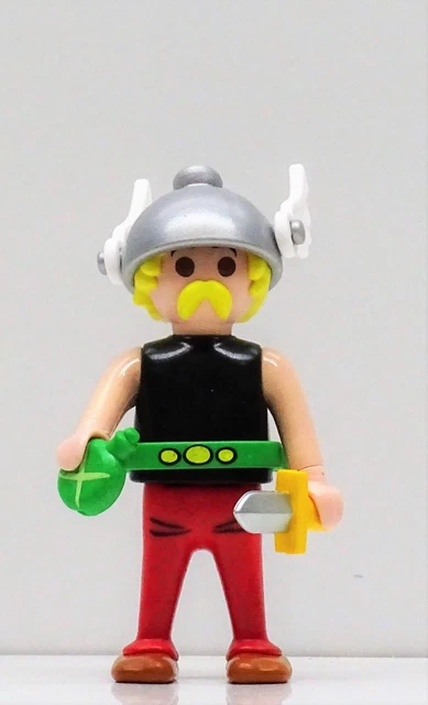 Figurine Gaulois Playmobil Vintage - Pantalon Rayé Brasileiro - Pour Village Ou Ferme Astérix