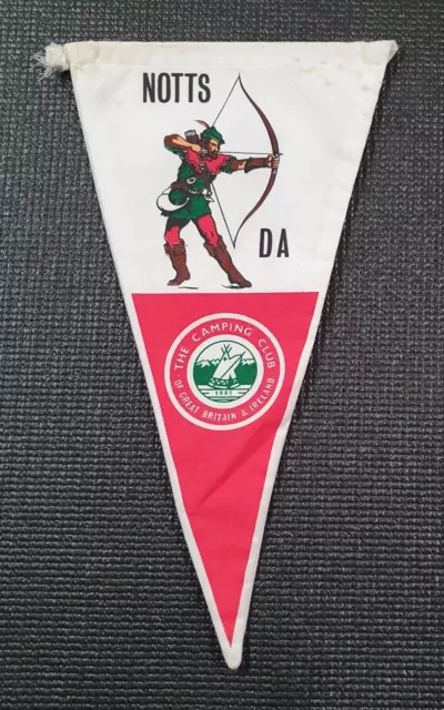 Camping club of Gt Britain & Ire. Notts D.A Vintage Pennant Flag