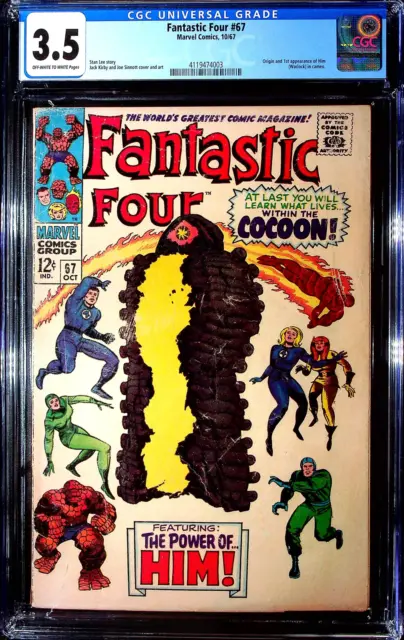 Fantastic Four #67 CGC 3.5 1967 Marvel Comics | 1st appearance Him MCU KEY