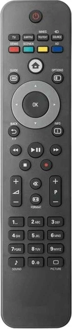 Télécommande Neuve Pour Philips 26PFL5403D/10, 26PFL5403S/60 – Compatible, Remplacement D'origine