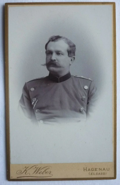 CdV Preussische KRIEGSAKADEMIE BERLIN 1886 -1889 von K. Weber Hagenau