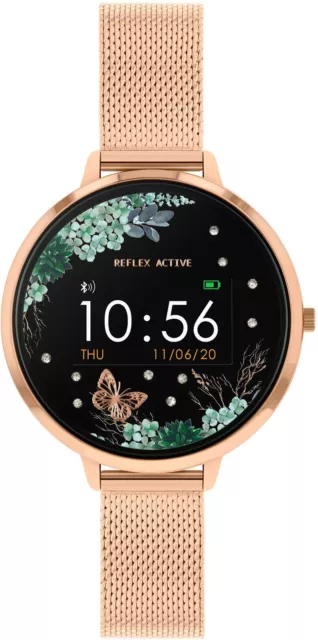 REFLEX ACTIVE Serie 3 RA03-4034 38 mm Smartwatch Edelstahl Bluetooth rosé