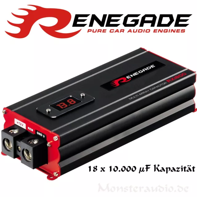 Renegade RX-1800 Multi-Array 18 x 10.000 μF Powercap Auto Kondensator