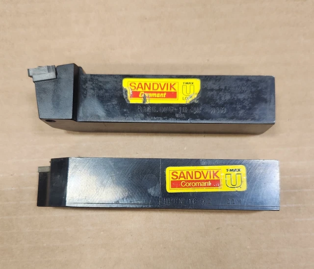 Lot Of 2 Sandvik Carbide Tool Holders