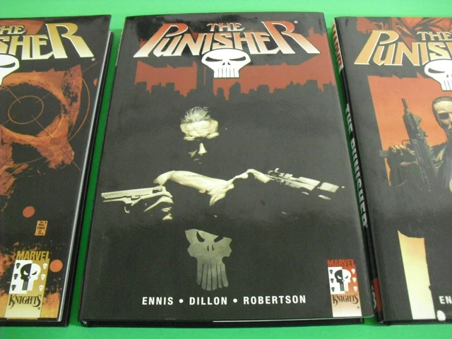 The Punisher vol 1 2 3 Hardcover all 1st print GREAT COND! Marvel Knights Ennis 4